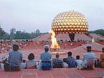 Auroville bonfire