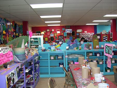 Inside the crafts center
