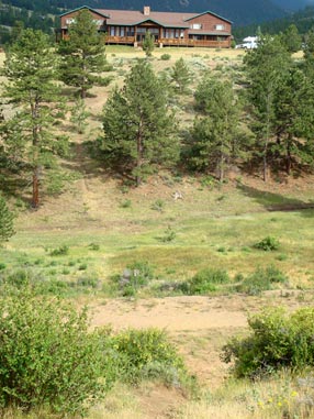 View of Barclay reunion cabin