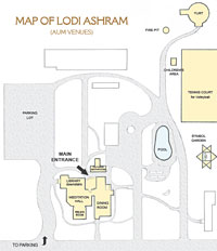 Map of Sri Aurobindo Sadhana Peetham